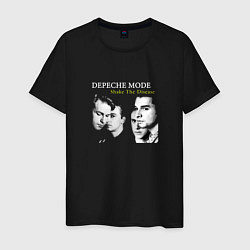 Футболка хлопковая мужская Depeche Mode - Shake The Disease Faces, цвет: черный