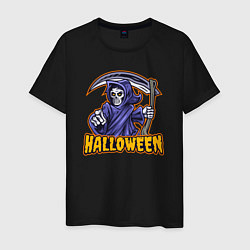Футболка хлопковая мужская Halloween dead, цвет: черный