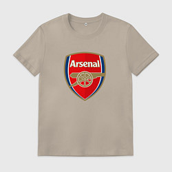 Футболка хлопковая мужская Arsenal fc sport, цвет: миндальный