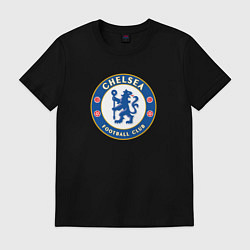 Футболка хлопковая мужская Chelsea fc sport, цвет: черный