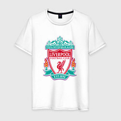 Футболка хлопковая мужская Liverpool fc sport collection, цвет: белый