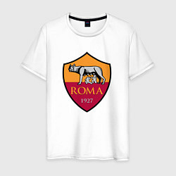 Футболка хлопковая мужская Roma sport fc, цвет: белый