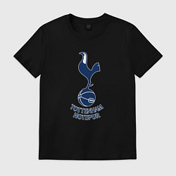 Футболка хлопковая мужская Tottenham Hotspur fc sport, цвет: черный