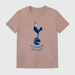 Футболка хлопковая мужская Tottenham Hotspur fc sport, цвет: пыльно-розовый