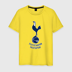 Футболка хлопковая мужская Tottenham Hotspur fc sport, цвет: желтый