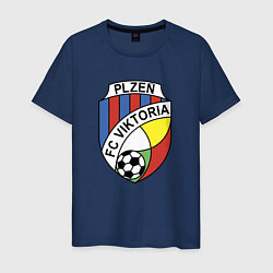 Футболка хлопковая мужская Viktoria fc sport, цвет: тёмно-синий