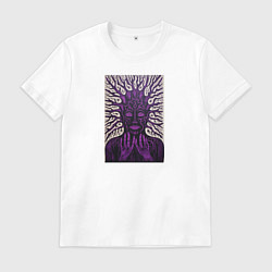 Футболка хлопковая мужская Пораженный разум, цвет: белый