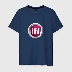 Футболка хлопковая мужская Fiat Italy, цвет: тёмно-синий