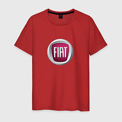 Футболка хлопковая мужская Fiat Italy, цвет: красный