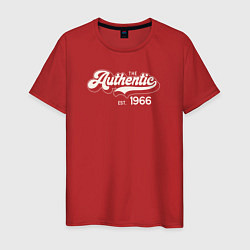 Футболка хлопковая мужская Authentic 1966, цвет: красный