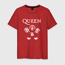 Футболка хлопковая мужская Queen - bohemian rhapsody, цвет: красный