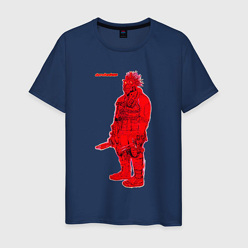 Мужская футболка Кайман из дорохедоро / Тёмно-синий – фото 1