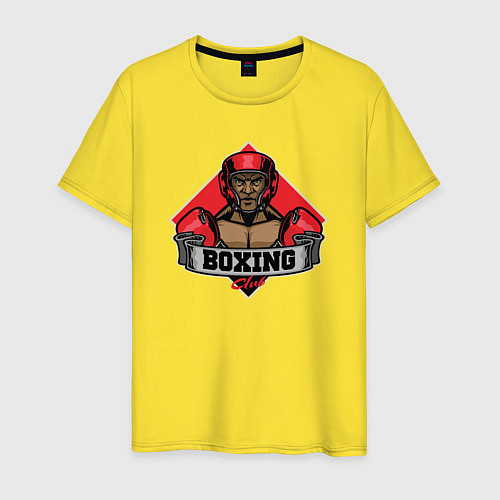 Мужская футболка Boxing style / Желтый – фото 1