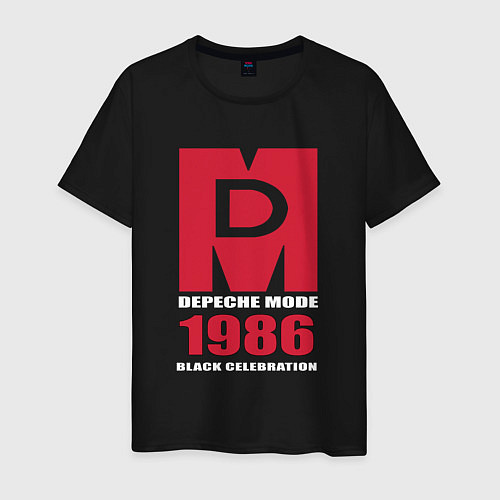 Мужская футболка Depeche Mode - Black Celebration album merch / Черный – фото 1