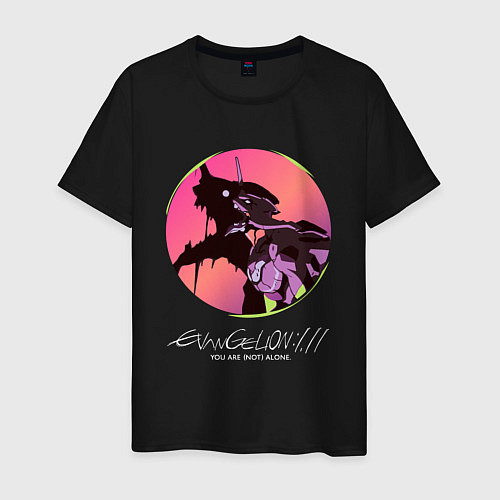 Мужская футболка EVA 01 - Evangelion / Черный – фото 1