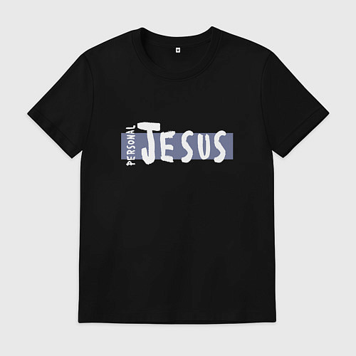 Мужская футболка Depeche Mode - personal jesus logo / Черный – фото 1