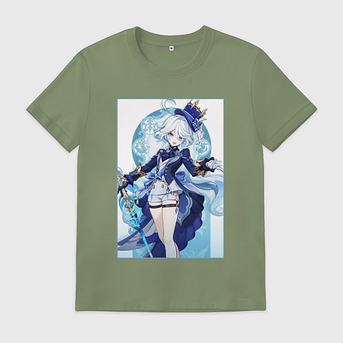 Мужская футболка Фурина - Геншин импакт / Авокадо – фото 1