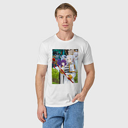 Футболка хлопковая мужская Способности Фрирен, цвет: белый — фото 2