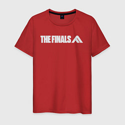 Футболка хлопковая мужская The finals logo, цвет: красный