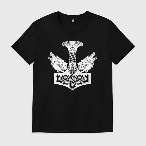 Мужская футболка Молот Тора / Черный – фото 1