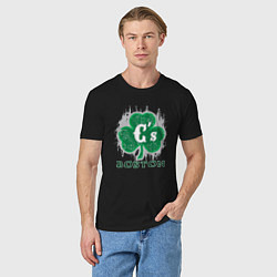 Футболка хлопковая мужская Boston Celtics style, цвет: черный — фото 2