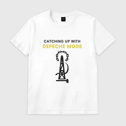 Футболка хлопковая мужская Depeche Mode - Catching Up With, цвет: белый
