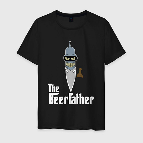 Мужская футболка The beerfather / Черный – фото 1