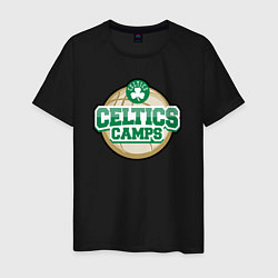 Футболка хлопковая мужская Celtics camps, цвет: черный