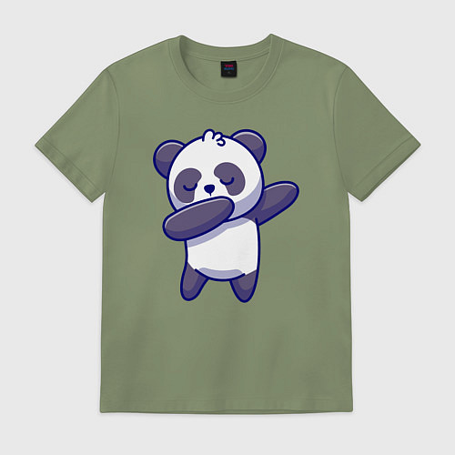 Мужская футболка Dabbing panda / Авокадо – фото 1