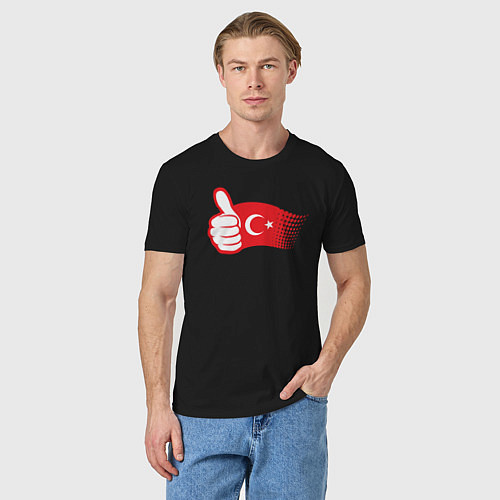 Мужская футболка Турецкий лайк / Черный – фото 3