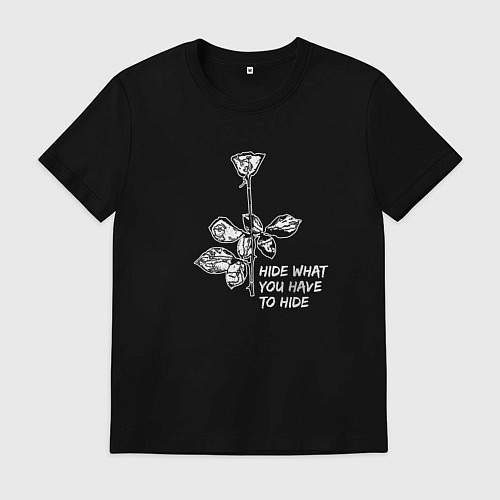 Мужская футболка Depeche Mode - Hide what you have to hide / Черный – фото 1