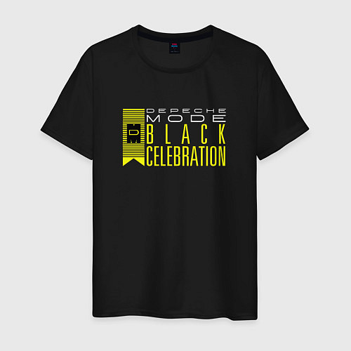 Мужская футболка Depeche Mode - Black Celebration tour logo / Черный – фото 1