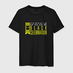 Футболка хлопковая мужская Depeche Mode - Black Celebration tour logo, цвет: черный