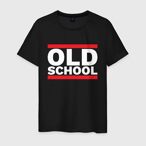 Мужская футболка Old school - experience / Черный – фото 1
