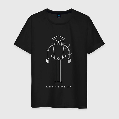 Мужская футболка Kraftwerk - Robot / Черный – фото 1
