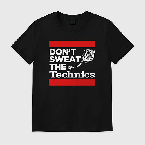 Мужская футболка Dont sweat the Technics / Черный – фото 1