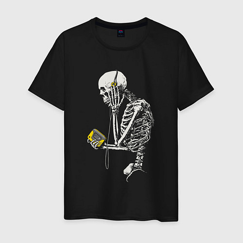 Мужская футболка Skeletor music / Черный – фото 1