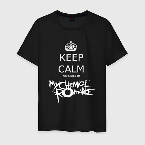 Мужская футболка My Chemical Romance keep calm / Черный – фото 1