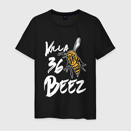 Мужская футболка Killa beez 36 / Черный – фото 1