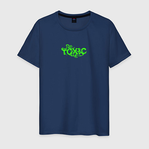 Мужская футболка Настоящий токсик / Тёмно-синий – фото 1