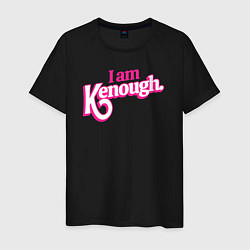 Футболка хлопковая мужская I am kenough, цвет: черный