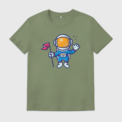 Мужская футболка Космический привет / Авокадо – фото 1