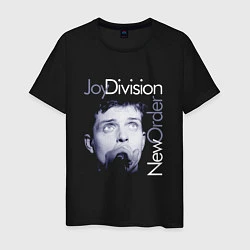 Футболка хлопковая мужская Joy Division - Ian Curtis, цвет: черный