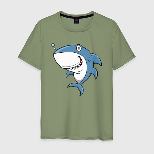 Мужская футболка Cute shark / Авокадо – фото 1