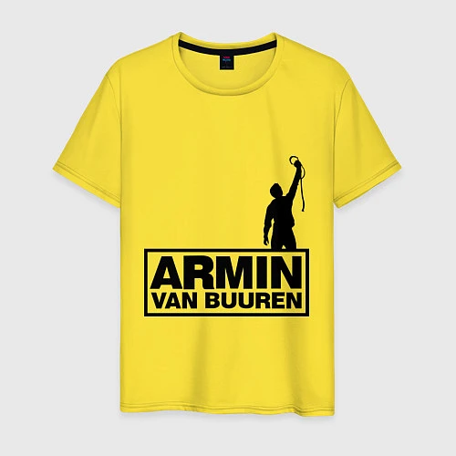 Мужская футболка Armin van buuren / Желтый – фото 1