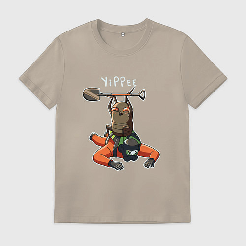 Мужская футболка Lethal Company: Bug Winner / Миндальный – фото 1