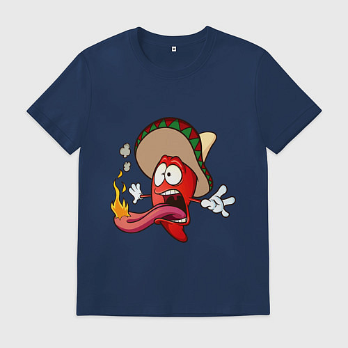 Мужская футболка Горячий мексиканский перец / Тёмно-синий – фото 1