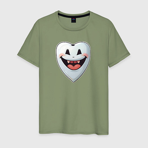 Мужская футболка Улыбающийся зуб / Авокадо – фото 1
