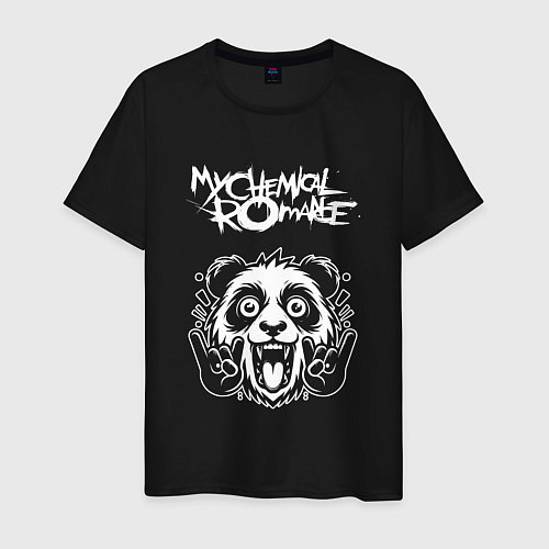 Мужская футболка My Chemical Romance rock panda / Черный – фото 1