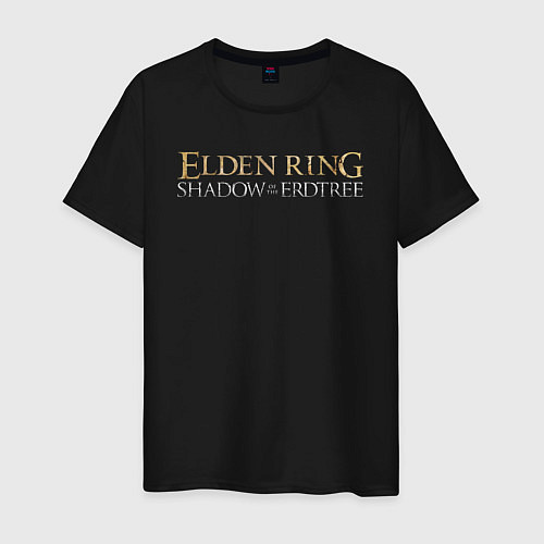 Мужская футболка Elden ring shadow of the erdtree logo / Черный – фото 1